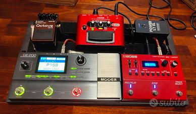 Pedaliera completa chitarra/voce/loop station