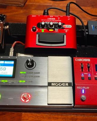 Pedaliera completa chitarra/voce/loop station