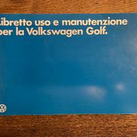 Volkswagen Golf 1°serie libretto uso  manutenzione