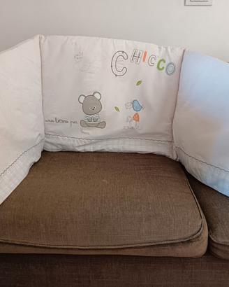 Paracolpi Chicco per lettino - ricamato come nuovo