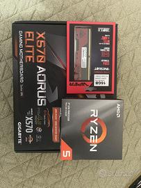 Kit scheda madre  + processore + ram