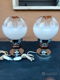 Lampade da tavolo vetro Murano Mazzega