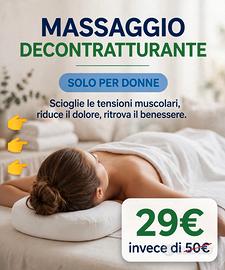 MASSAGGIO DECONTRATTURANTE - Solo per Donne