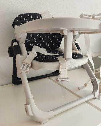 Seggiolina rialzo Chicco da sedia con vassoio