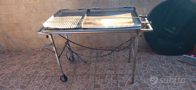 Griglia a gas due piastre inox