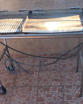 Griglia a gas due piastre inox