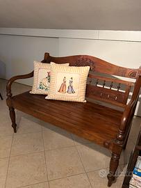 Panca in legno antico teak