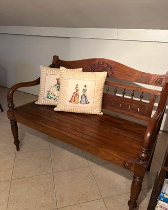 Panca in legno antico teak