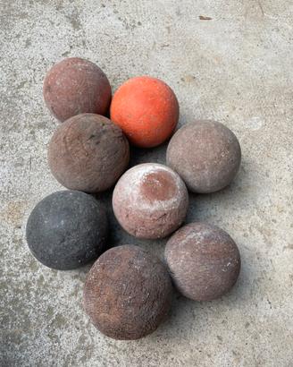 Bocce gioco delle bocce in legno antiche