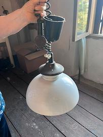 Lampadario saliscendi vintage anni ‘70 Colibrì