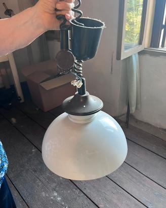 Lampadario saliscendi vintage anni ‘70 Colibrì