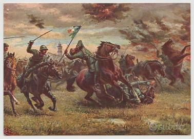 Cartolina Rgt. Cavalleggeri Monferrato 1917