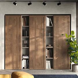 Parete attrezzata 218x30x186, Mercure e Cashmere