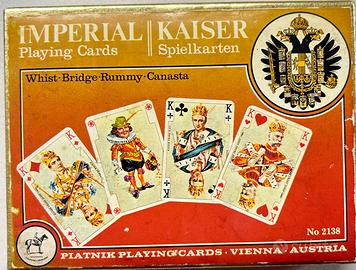 CARTE GIOCO CANASTA-BURRACO-PLATNIK  VINTAGE