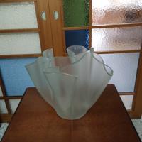 Vaso in vetro satinato 