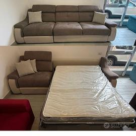 DIVANO LETTO CON RELAX ELETTRICO ANTIMACCHIA 