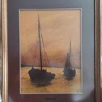 quadro Russian Niso con targhetta sul passepartout