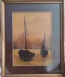 quadro Russian Niso con targhetta sul passepartout