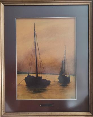 quadro Russian Niso con targhetta sul passepartout