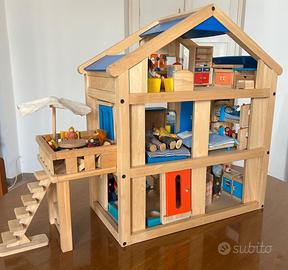 Casa delle bambole PlanToys Terrace 7150 in legno,