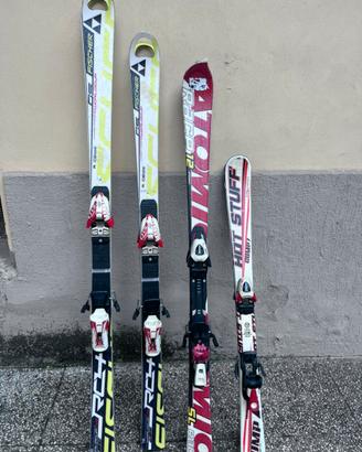 Lotto 4 paia di sci