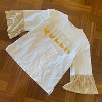 Maglia bambina 8 anni glitter oro fashion