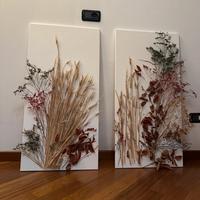 Quadri in arte materica e botanica sostenibile