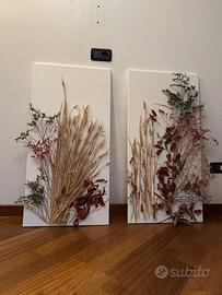 Quadri in arte materica e botanica sostenibile