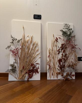 Quadri in arte materica e botanica sostenibile