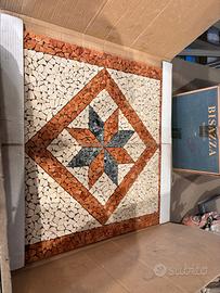 rosoni in marmo a mosaico 
