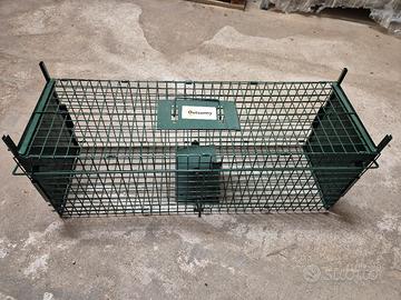 gabbia trappola per gatti e animali selvatici 