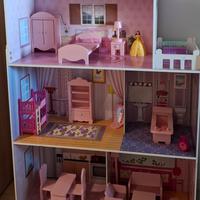 Grande Casa delle Bambole in Legno
