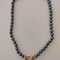 Girocollo collana in perle di ematite