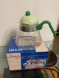 CARAFFA SANFOR VETRO - 300 ML CON MANICO VERDE