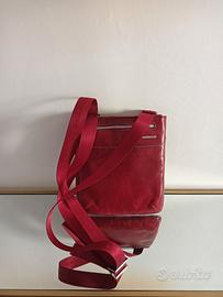 Borsa tracolla Piquadro in pelle rossa nuova