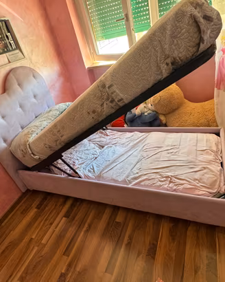 Letto contenitore sicngolo a cuore