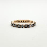 Anello eternè oro 18KT diamanti neri ct 1.62