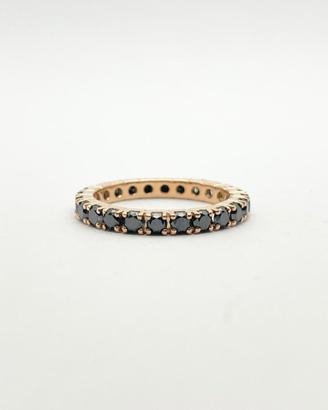 Anello eternè oro 18KT diamanti neri ct 1.62