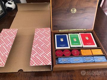 Cofanetto Dal Negro porta carte e fiches