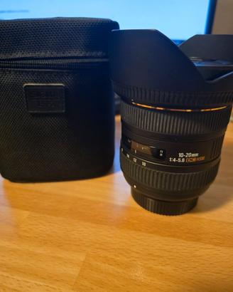 Sigma 10-20 mm f4-5.6 + 20mm f1.8 Nikon
