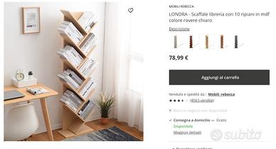 Libreria verticale - Arredamento e Casalinghi In vendita a Torino