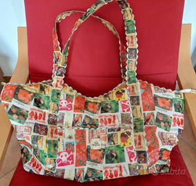 Grande Borsa mare Carpisa plastificata 62x30 cm