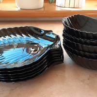 Set piatti neri Coquillage Arcoroc