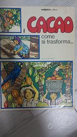 Libro vintage "come si trasforma il cacao"