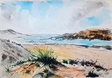 Acquerello"Dune invernali"