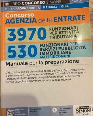 Manuale concorso agenzia delle entrate