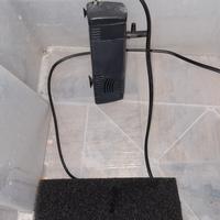 Pompa con filtro spugna per acquario / tartarughie