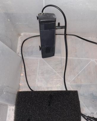 Pompa con filtro spugna per acquario / tartarughie
