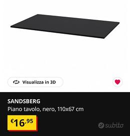 Sandberg piano tavolo ikea