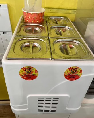 Refrigeratore da banco per bubble tea boba topping